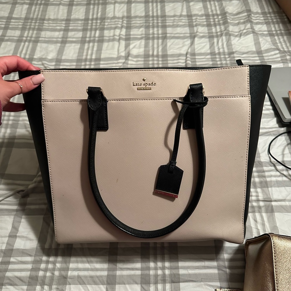 Kate Spade tote bag with cleanser